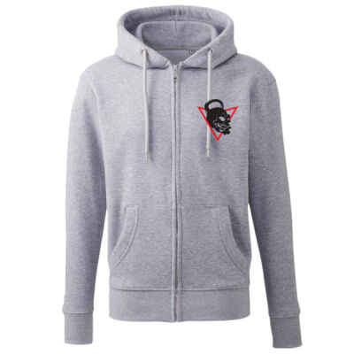 Iron Skull - Full Zip Classic Hoodie -  Men's Premium  Thumbnail